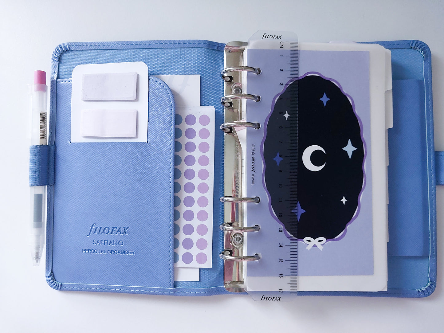 starry sky dashboard: printable ring planner insert (a6 & filofax)
