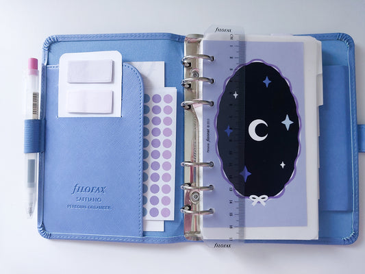 starry sky dashboard ✦ printable ring planner insert ✦ a6 & filofax