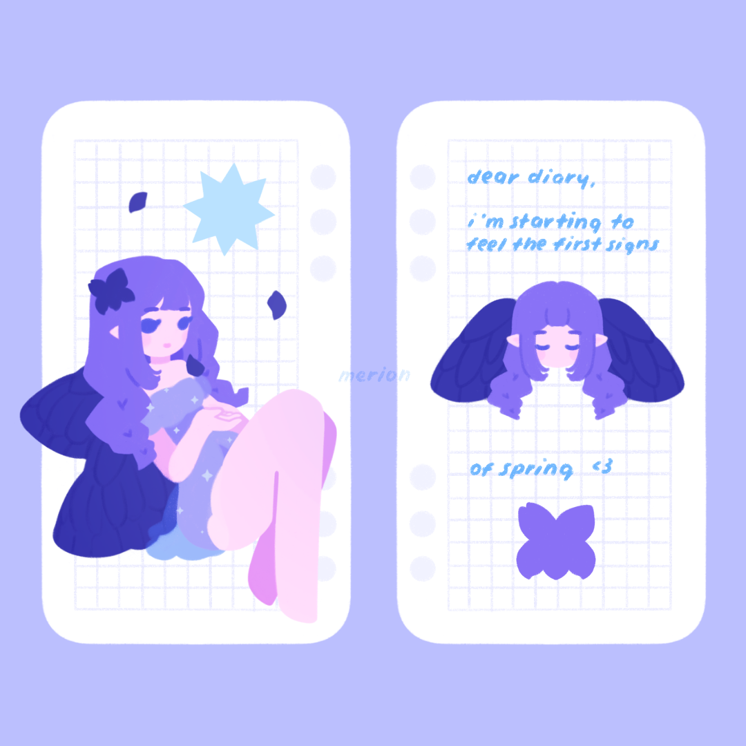 faebruary: pack of 2 printable sticker sheets (a6)