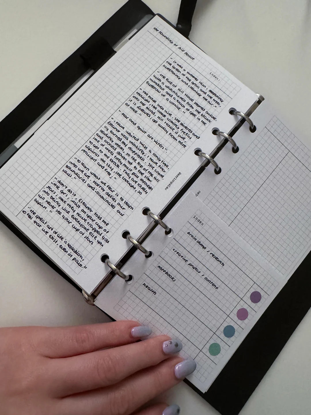 personal inserts ✦ planning, commonplacing & more